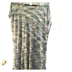 Multi-colored Meshy Loose Knit Tunic. One Size.